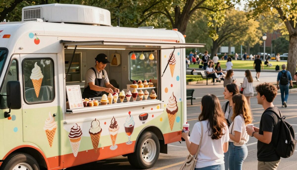 Mobil dondurma food truck'ı ile lezzetli ikramlar